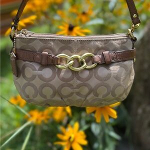 Coach Optic C wristlet mini bag